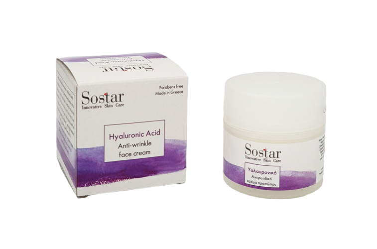 Sostar Focus Αντιρυτιδική κρέμα προσώπου με υαλουρονικό οξύ 50ml